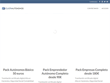 Tablet Screenshot of cuotaautonomos.com